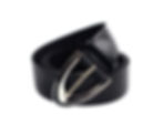 Black Punctured Leather Belt
