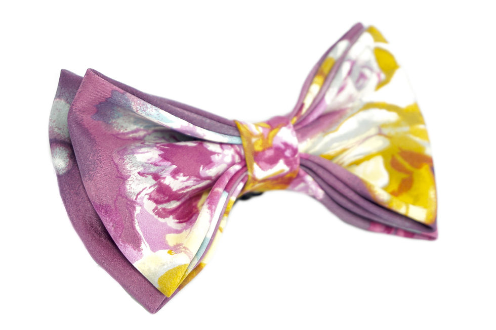 Silk Print Bow Tie