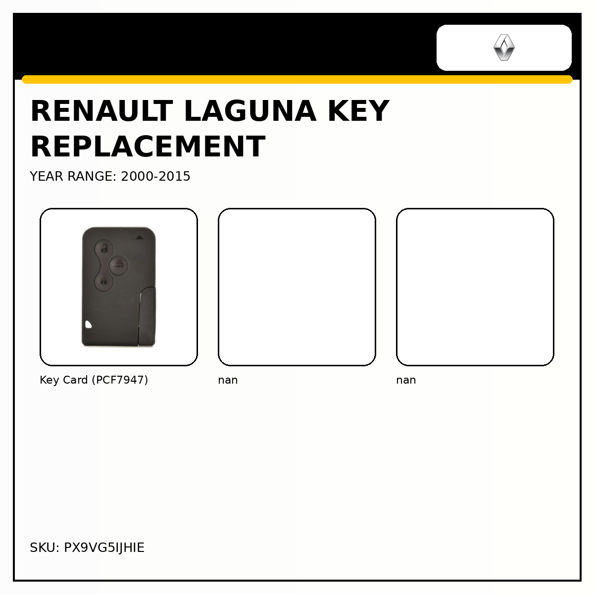 Renault Laguna Key Replacement