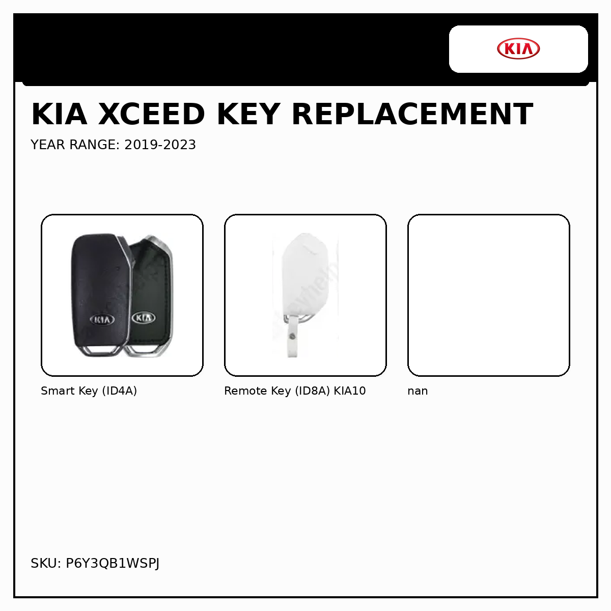 Kia XCeed Key Replacement