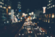 夜の都市交通
