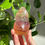 Thumbnail: Rainbow Fluorite Flame Carving – Crystal for Clarity, Protection & Balance