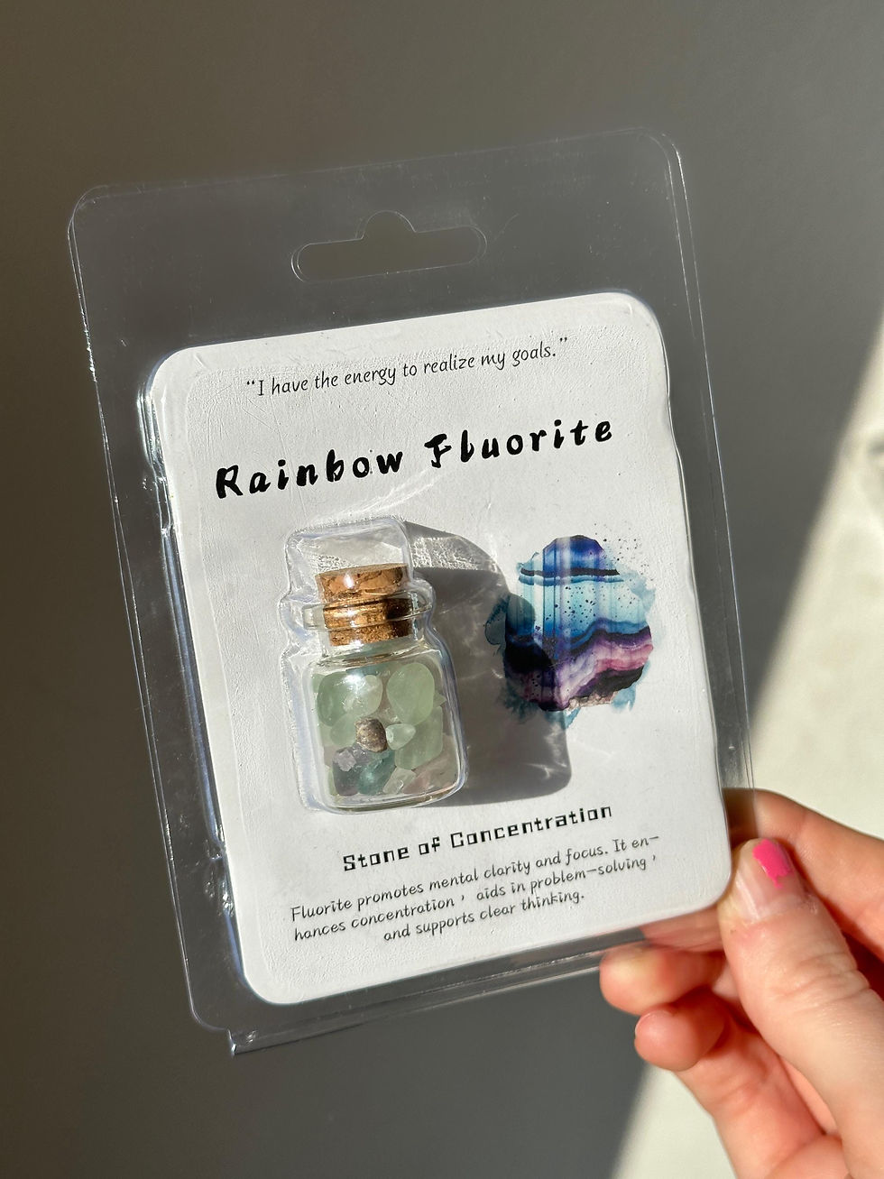 Thumbnail: Fluorite Crystal Chip Jar – Healing Chips for Clarity, Focus & Protection