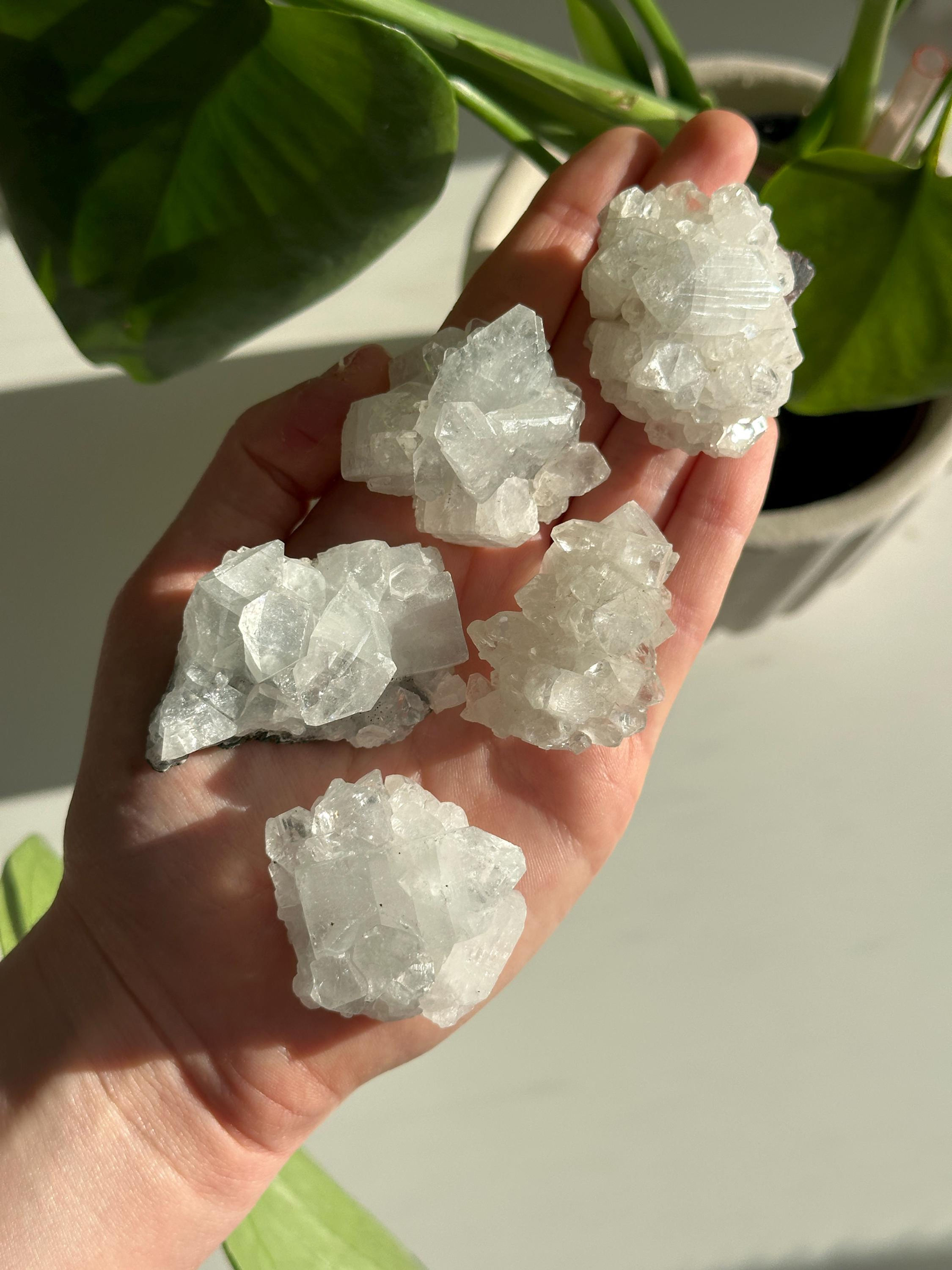 Apophyllite Cluster Crystal – Natural Healing Stone (Choose A–E)