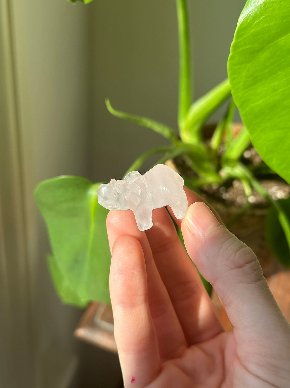 Thumbnail: Clear Quartz Elephant Carving – Crystal for Strength, Wisdom & Amplified Energy