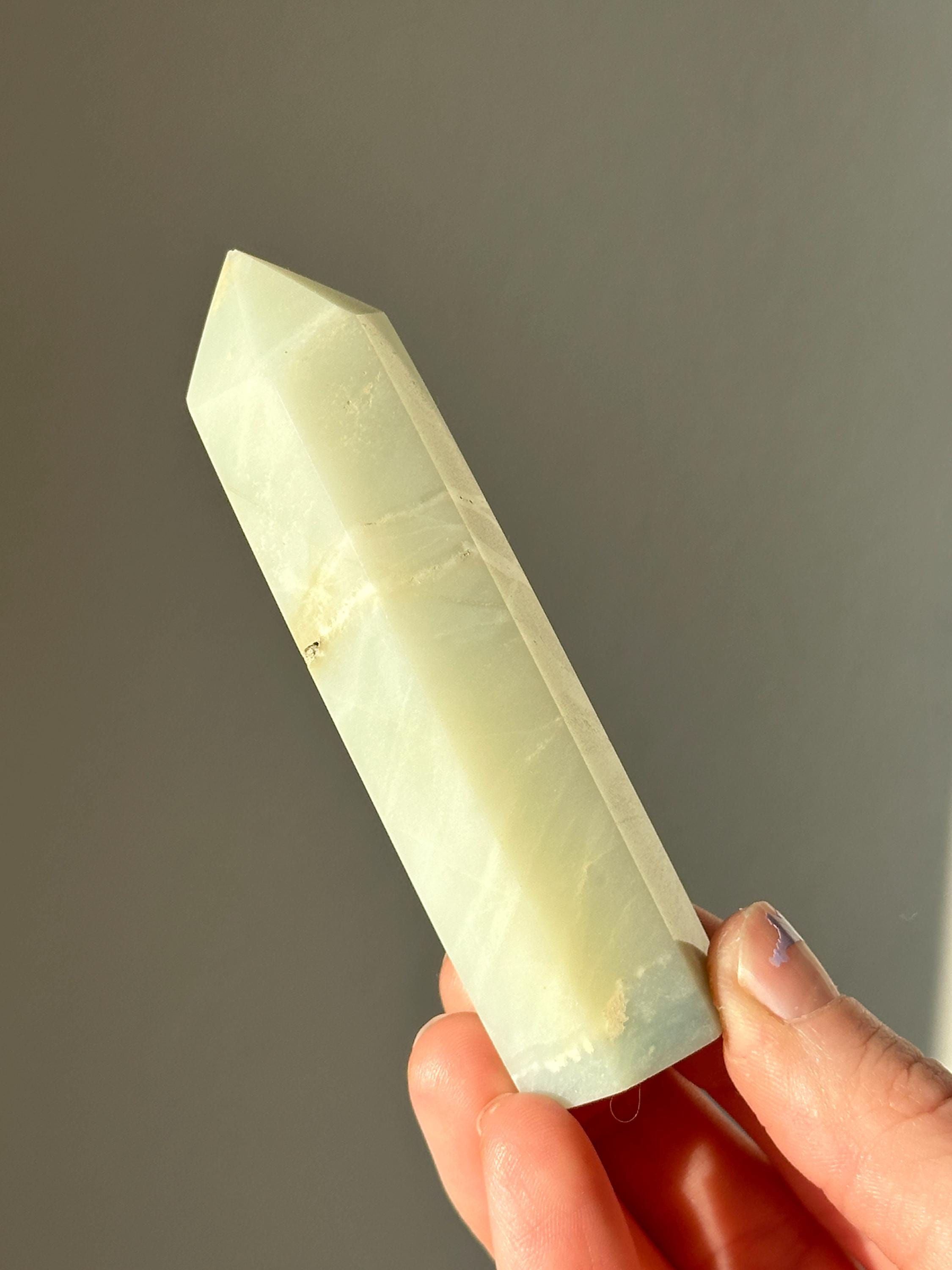 Amazonite Crystal Tower – Stone of Calm, Balance & Communication