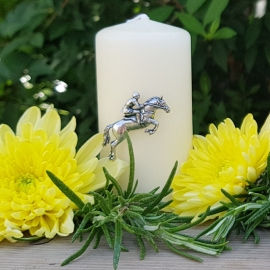 Horse & Rider Candle Pin