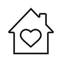 house-with-heart-inside-linear-icon-thin-line-illustration-warm-comfort-and-safe-residence