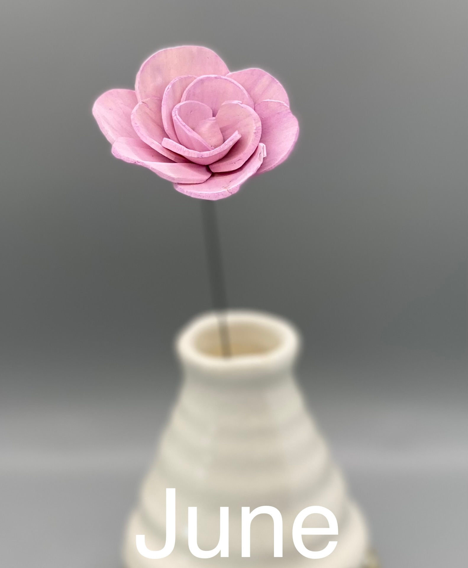 Birth Month Wood Flower- June