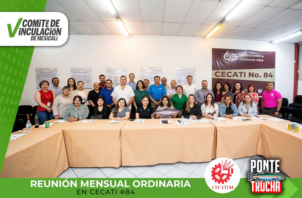 Vinculación en Acción: Sesiona el Comité de Vinculación de Mexicali en las instalaciones de CECATI 84 durante su reunión de marzo
