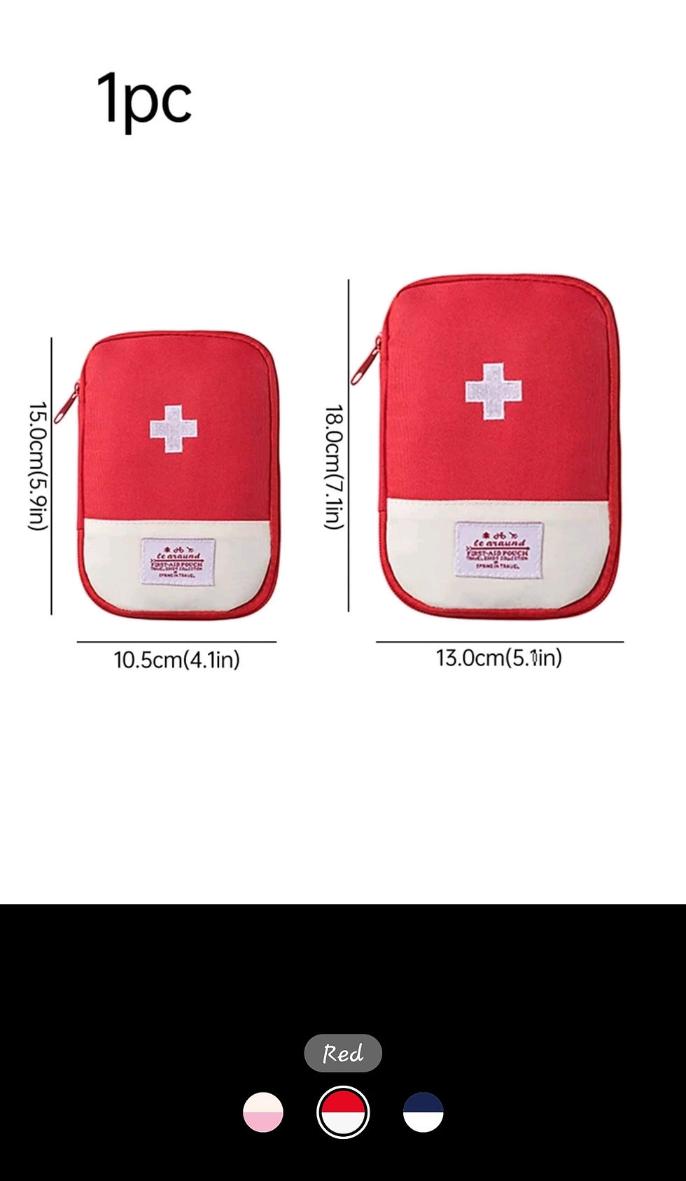 Thumbnail: Portable Travel Medical Bag. - XL ( Only Navy Blue Available) 