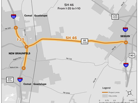 Highway 46 Expansion Coming to Seguin/New Braunfels, Texas