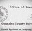 Snippet of a driveway permit application