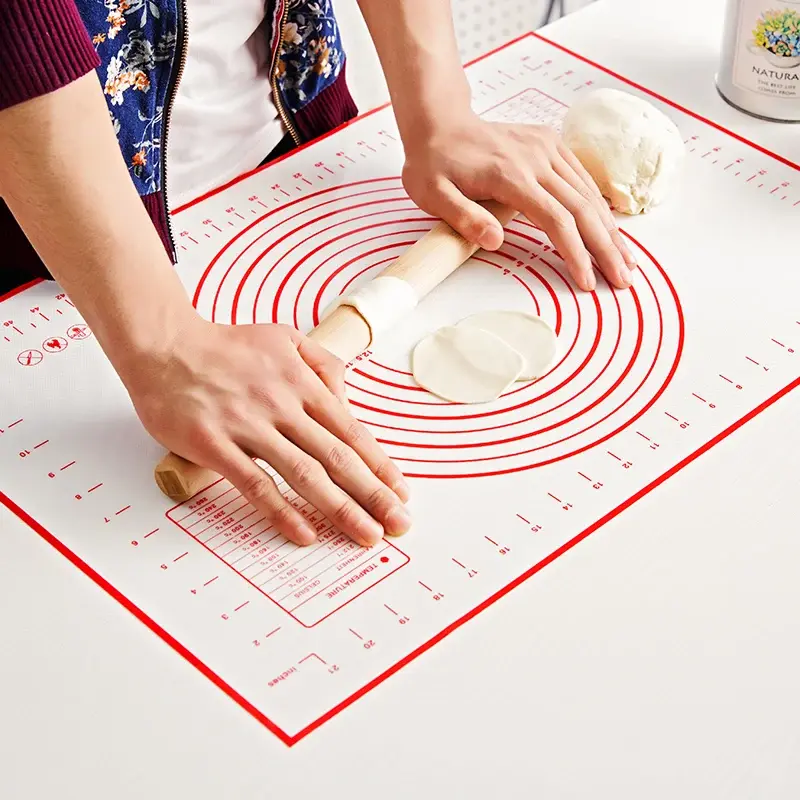Thumbnail: Oversize Silicone Baking Mat for Kneading Dough, Pastries, Pizza and Cookies