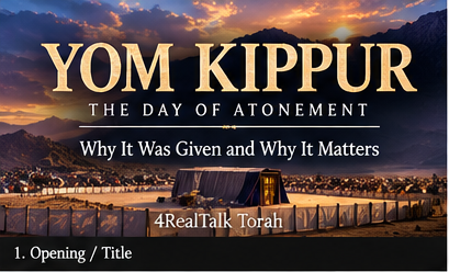 Yom Kippur Day of Atonement – Why It Was Given and Why It Matters