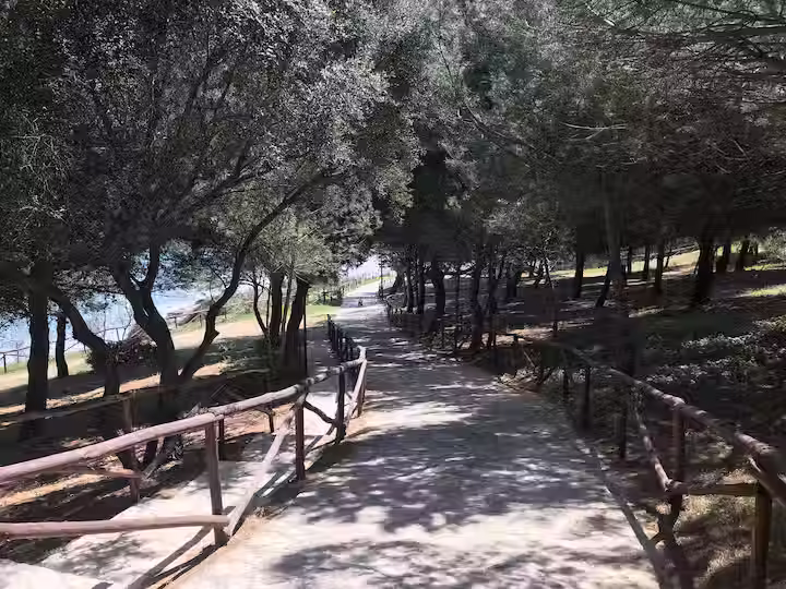 Sentiero per raggiungere la spiaggia