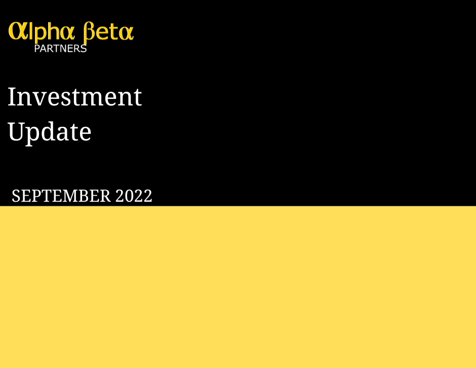 Investment Update - September 2022