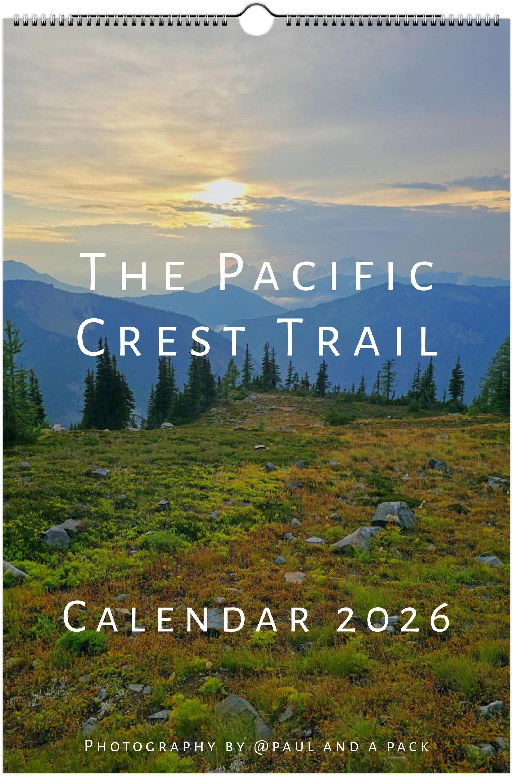Ledger Size PCT Wall Calendar 2026 "Landscapes" (USA & Canada)
