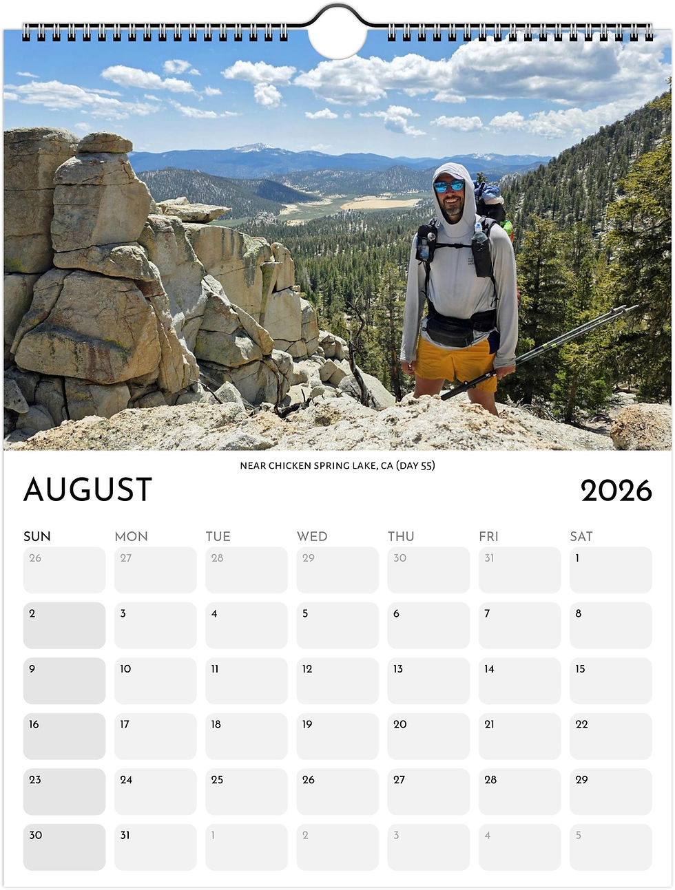 Thumbnail: LT Size PCT Wall Calendar 2026 "Hiker" (USA & Canada)