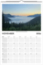 Thumbnail: Ledger Size PCT Wall Calendar 2026 "Landscapes" (USA & Canada)