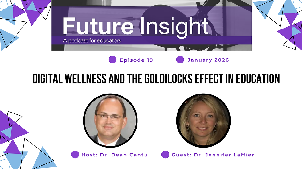 Digital Wellness and the Goldilocks Effect in Education