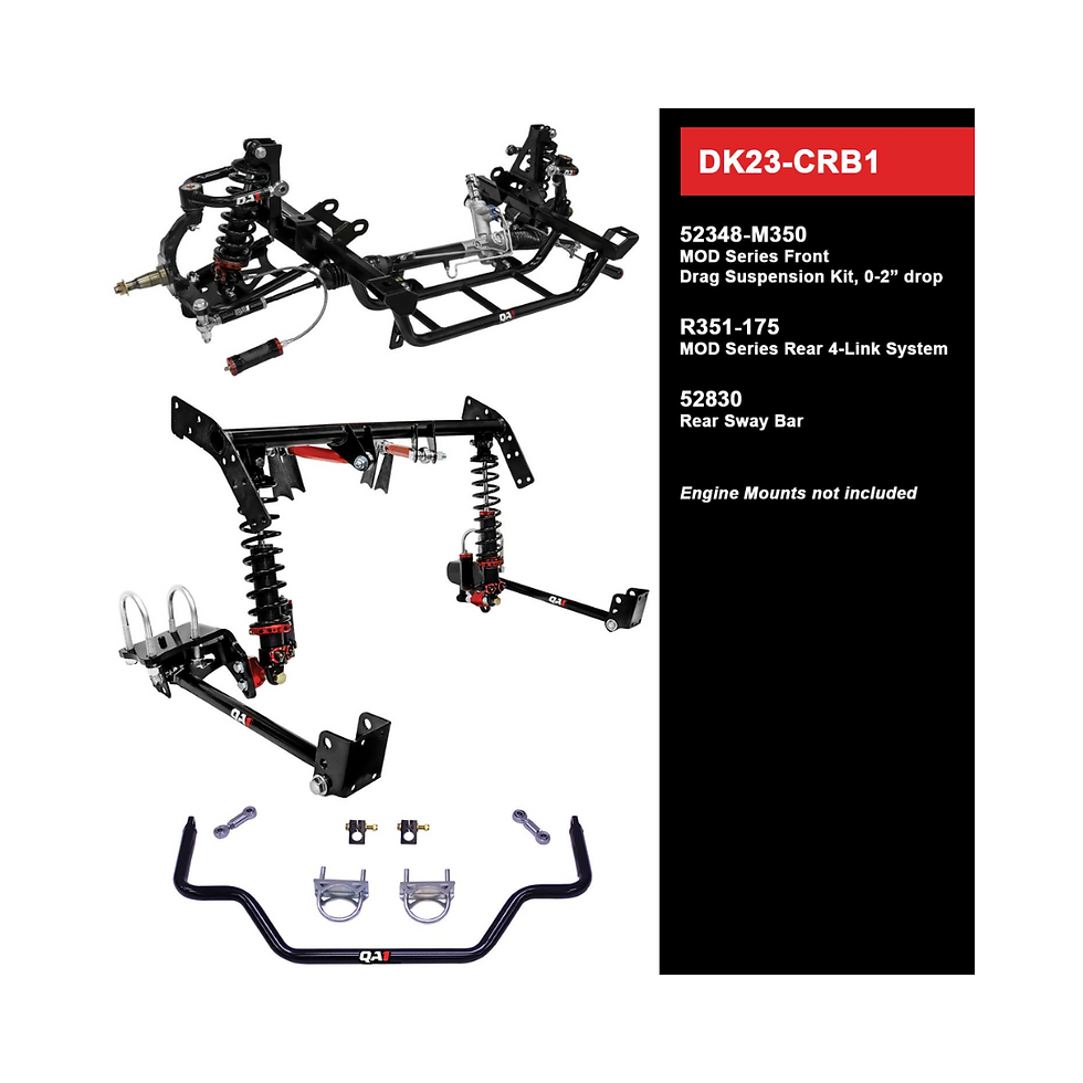 1962-1965 Mopar B-Body, Drag Kit, Level 3, MOD Shocks, QA1 Dk23-CRB1