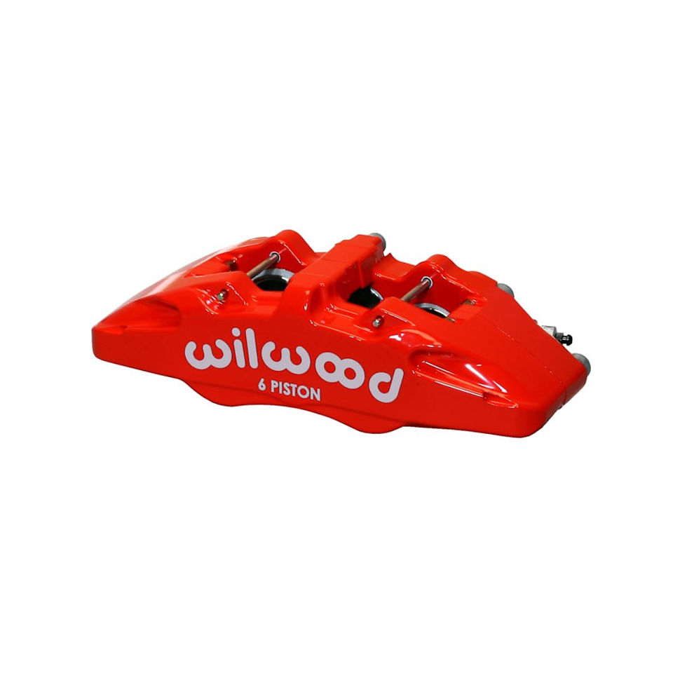 Thumbnail: 1965-1969 Mustang, Wilwood Front, 12.19", Drilled, Red 140-12947-DR