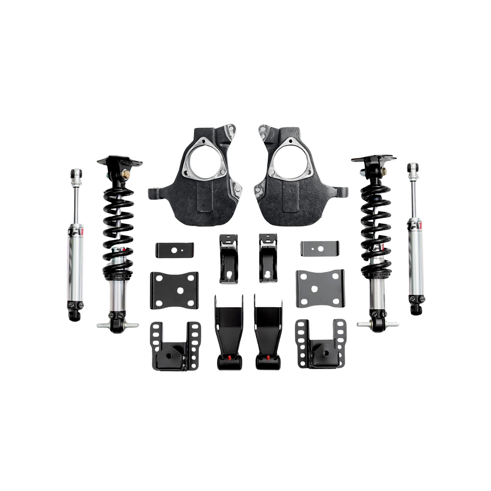 4-inch Front Lowering Kit – Drop Spindles & Coils For Silverado/Sierra 1500 2WD (1999-2007)