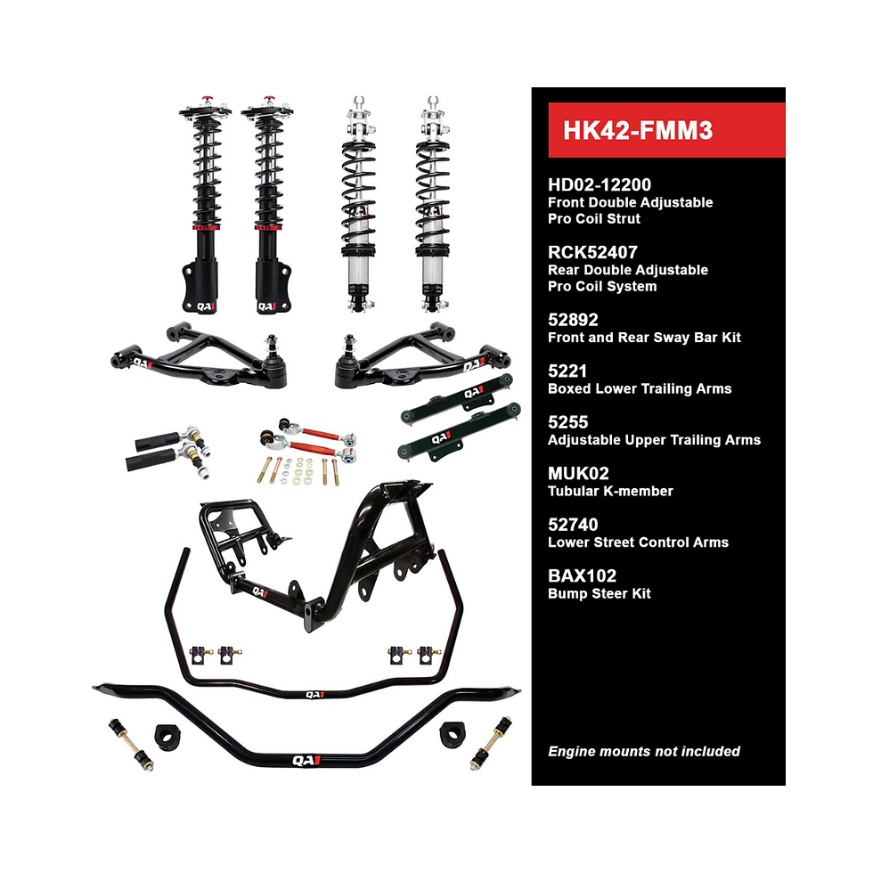 1990-1993 Mustang, Handling Kit, Level 2, QA1 HK42-FMM3