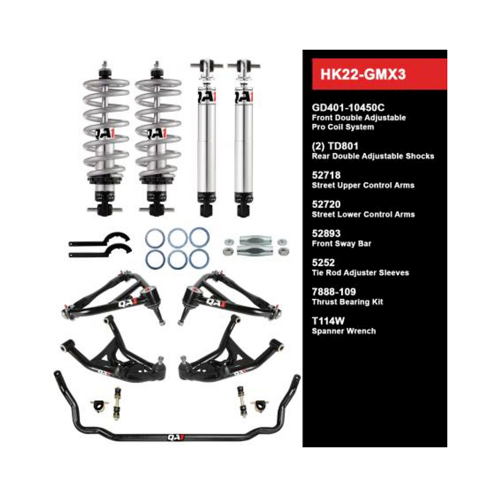 1975-1979 Nova, Handling Kit, Level 2, QA1 HK22-GMX3
