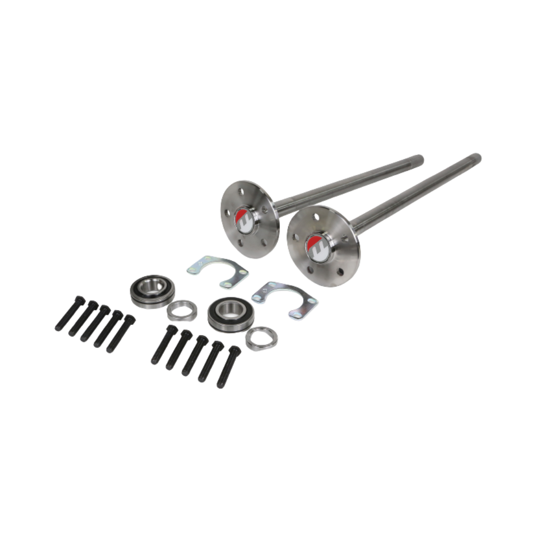 Narrowed 8.8 Explorer Axle Kit, Bolt-in Style Axles, Torino Ends, Moser