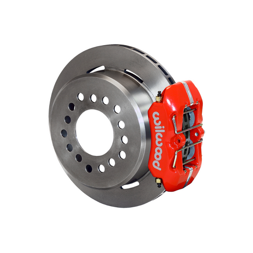 Wilwood Dynapro Low-Profile 11.00in P-Brake Kit - Red Chevy 12 Bolt Spcl 2.81in Offset main image 1