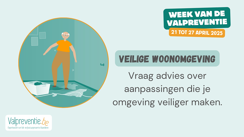 maak je omgeving veilig om een val te vermijden
