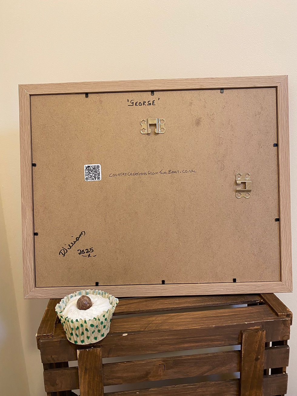 Thumbnail: Handmade Needle Felt Highland Cow Portrait – Unique Gift & Wall Art UK