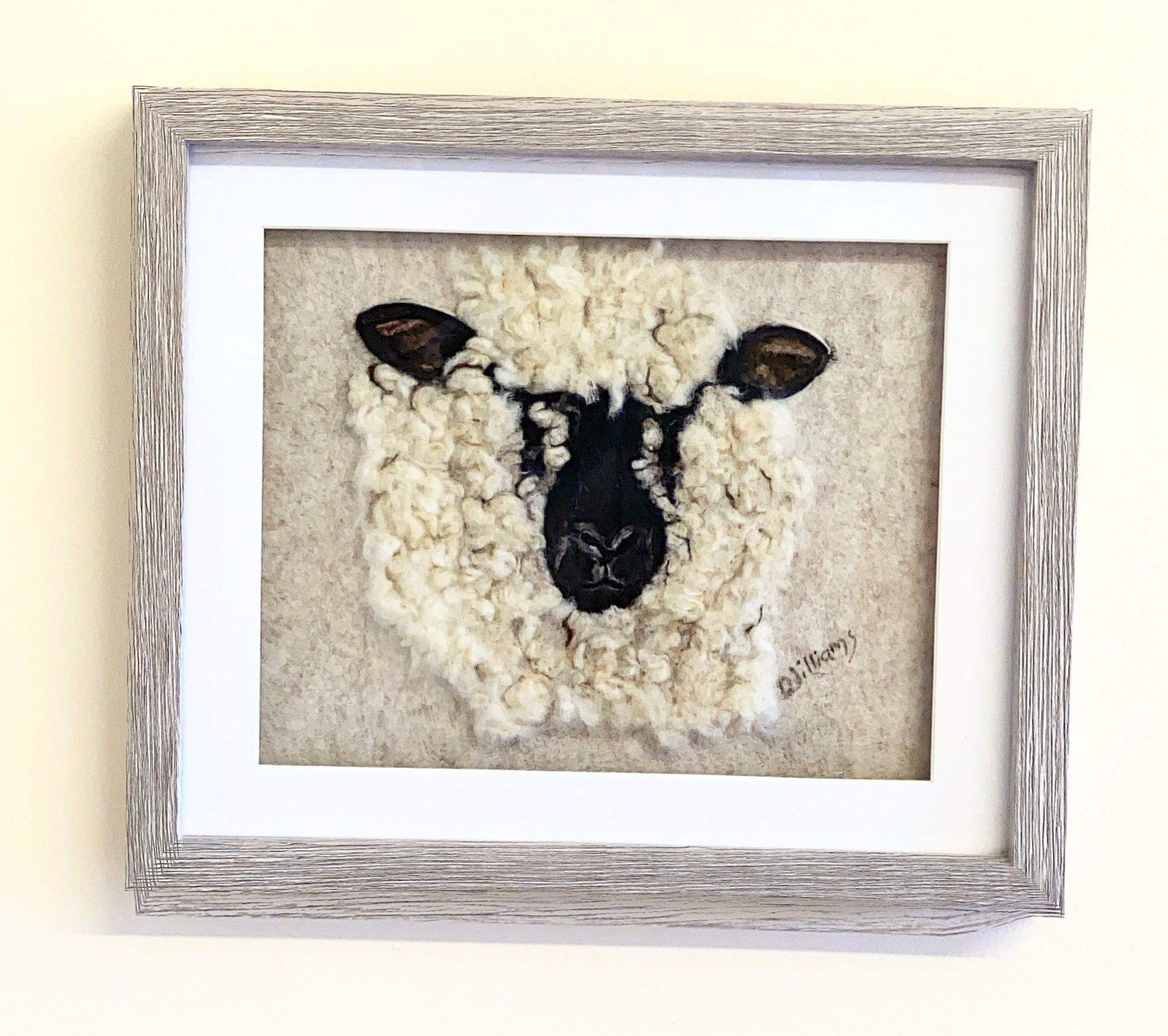 Handmade Needle Felt Shropshire Sheep Portrait – Commission Your Own She