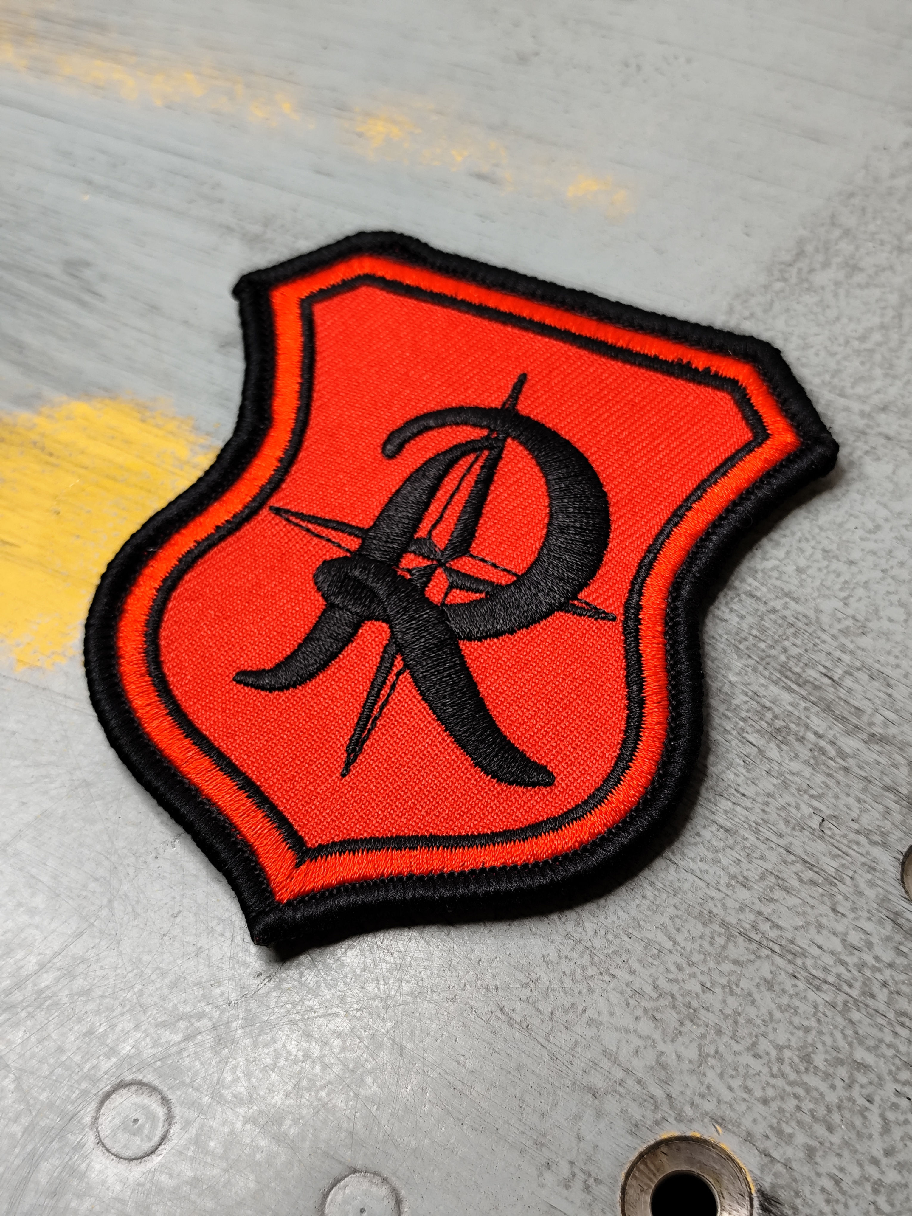 Patch gestickt Richthofen Wappen Back Again Rot