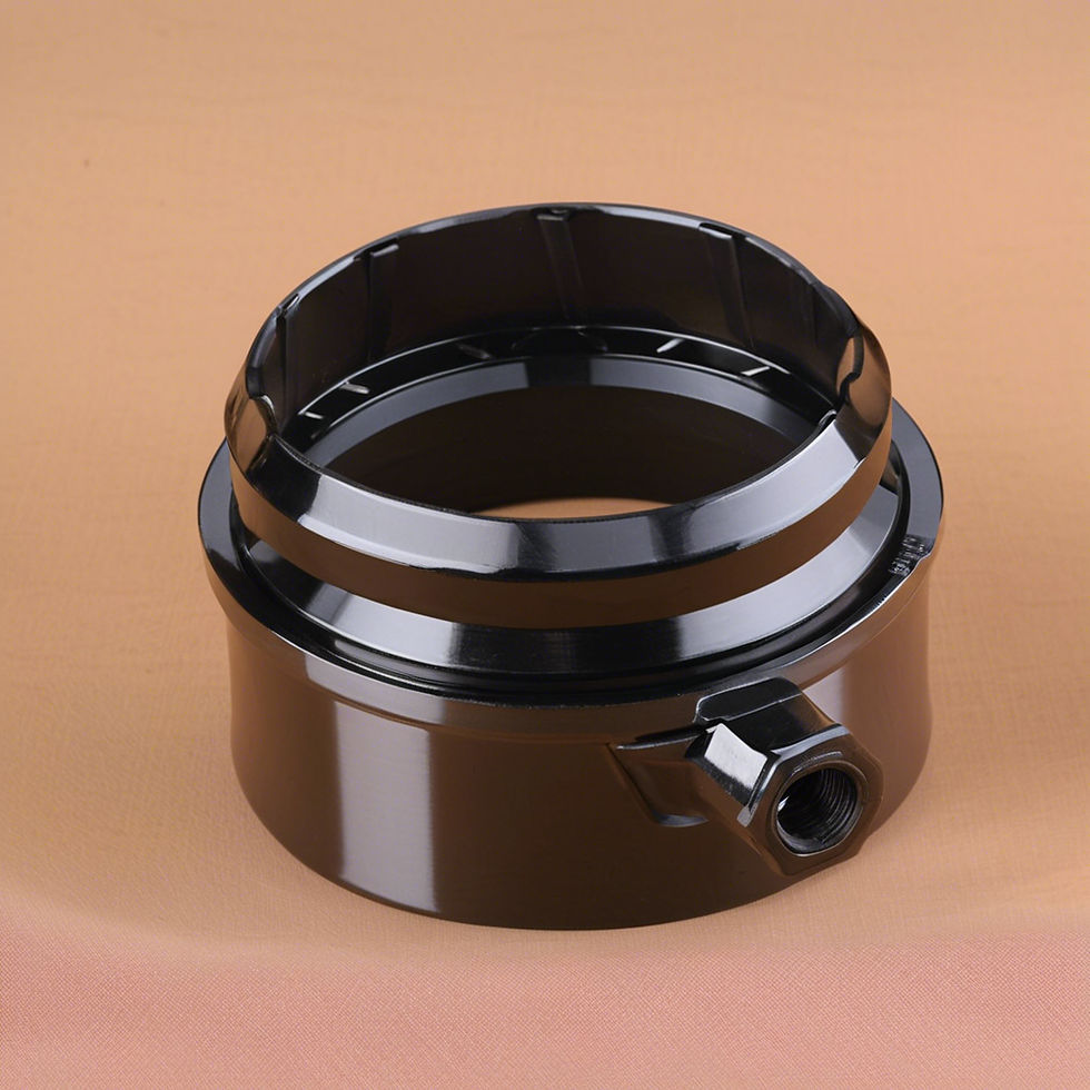 "Close-up of an oil filter wrench, a tool used for removing and installing oil filters during truck maintenance"