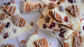 Ginger Cookie Cranberry Bark