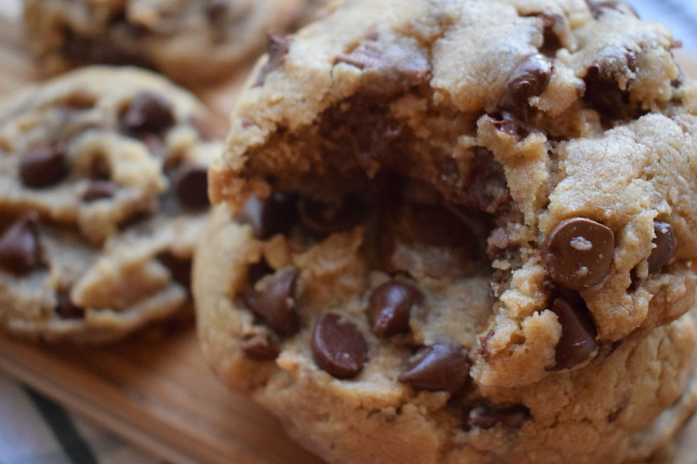 thick chocolate chip cookies