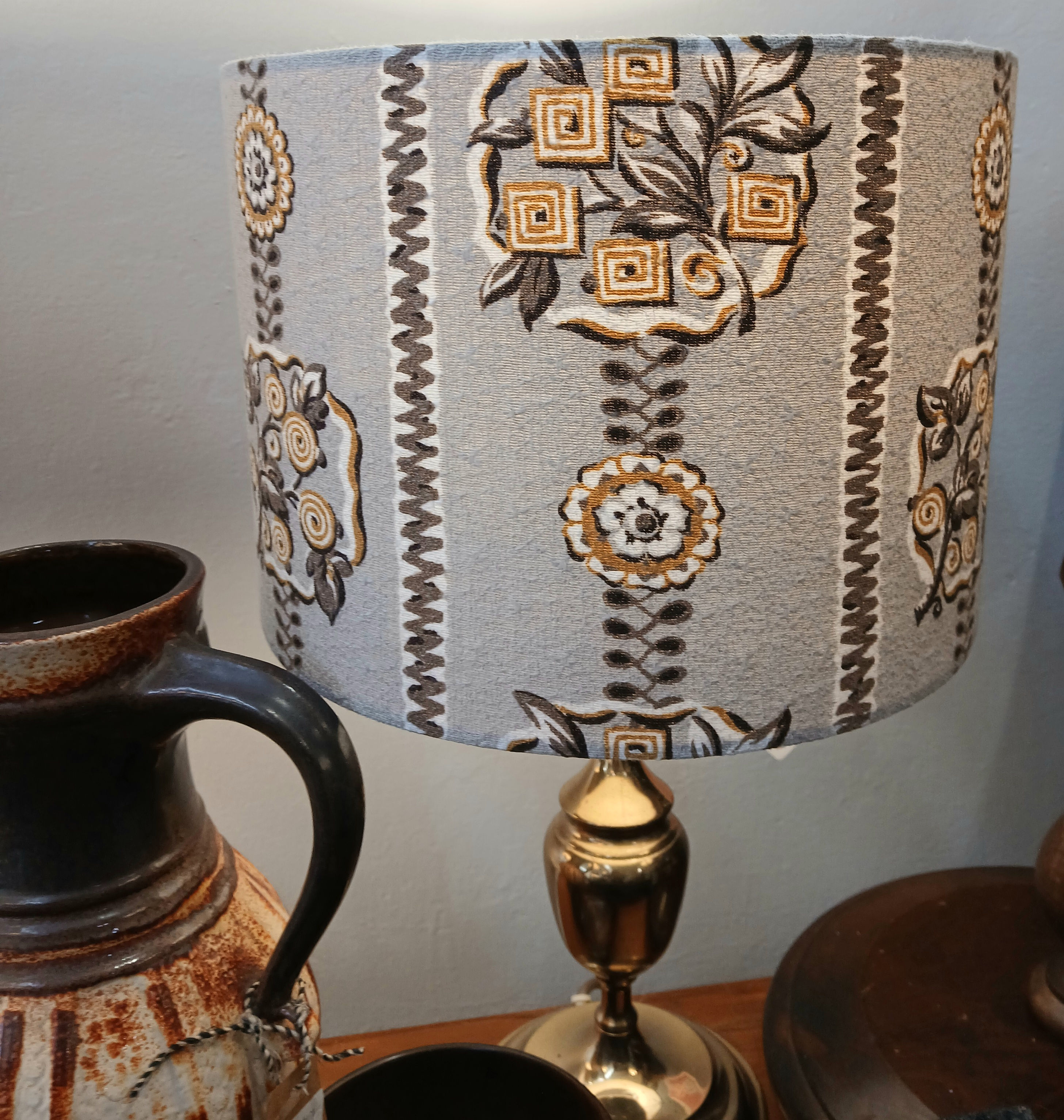 Lampshade 30cm Retro Greige Geo