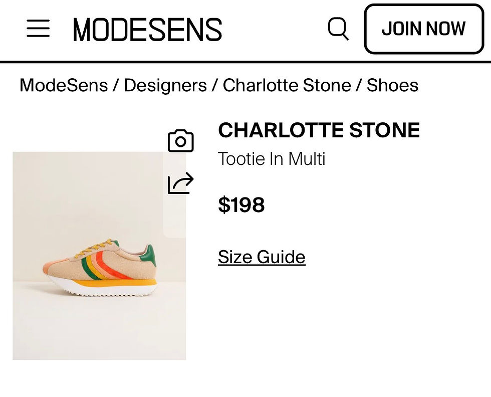 Thumbnail: Charlotte Stone ‘Tootie’ Retro Platform Sneaker