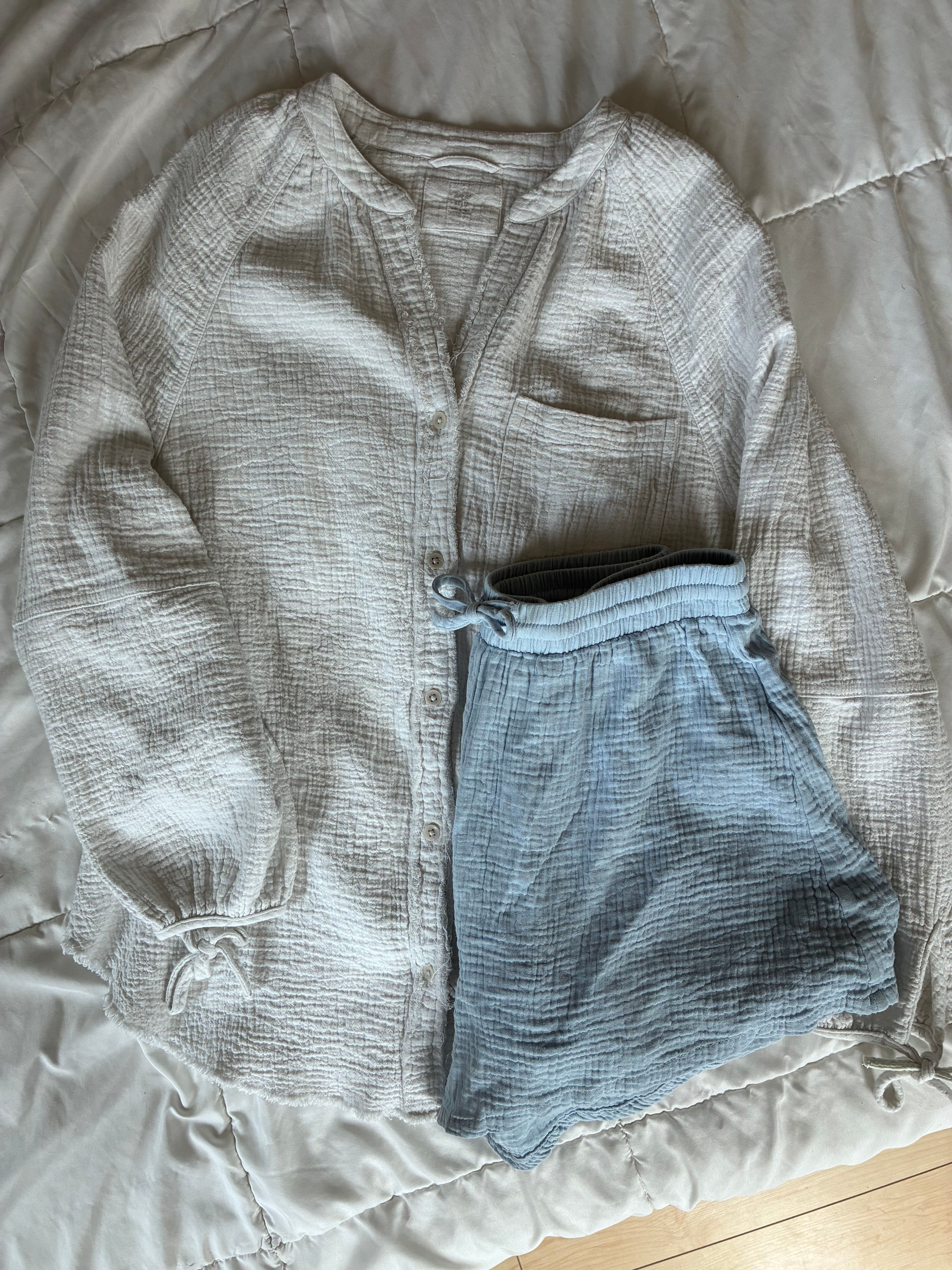 Gauzy Cotton Track Shorts 
