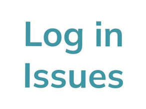 Test that reads "Log in Issues"