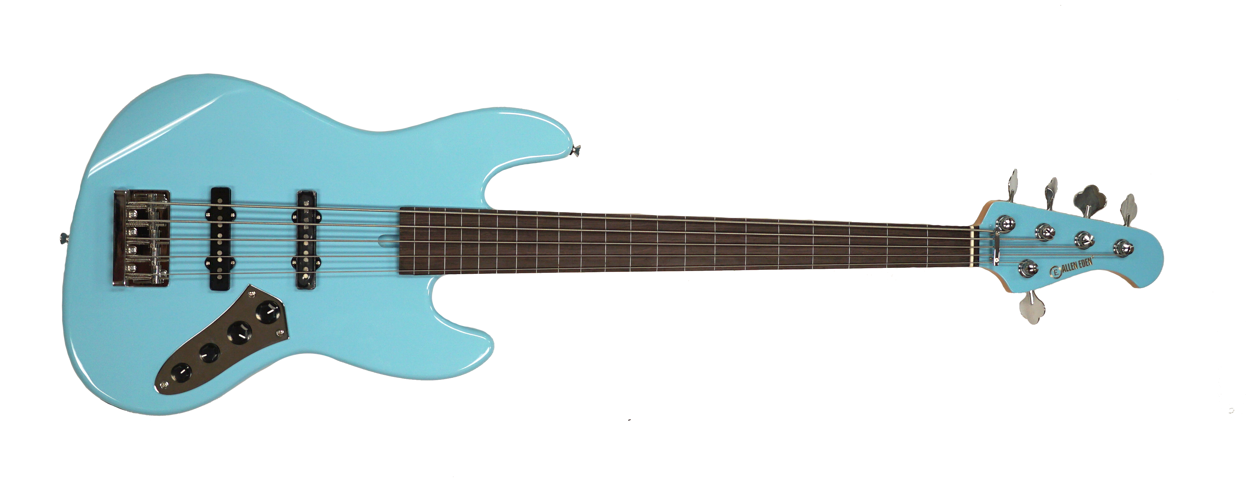 Allen Eden Disciple 5 Standard Sonic Blue Fretless