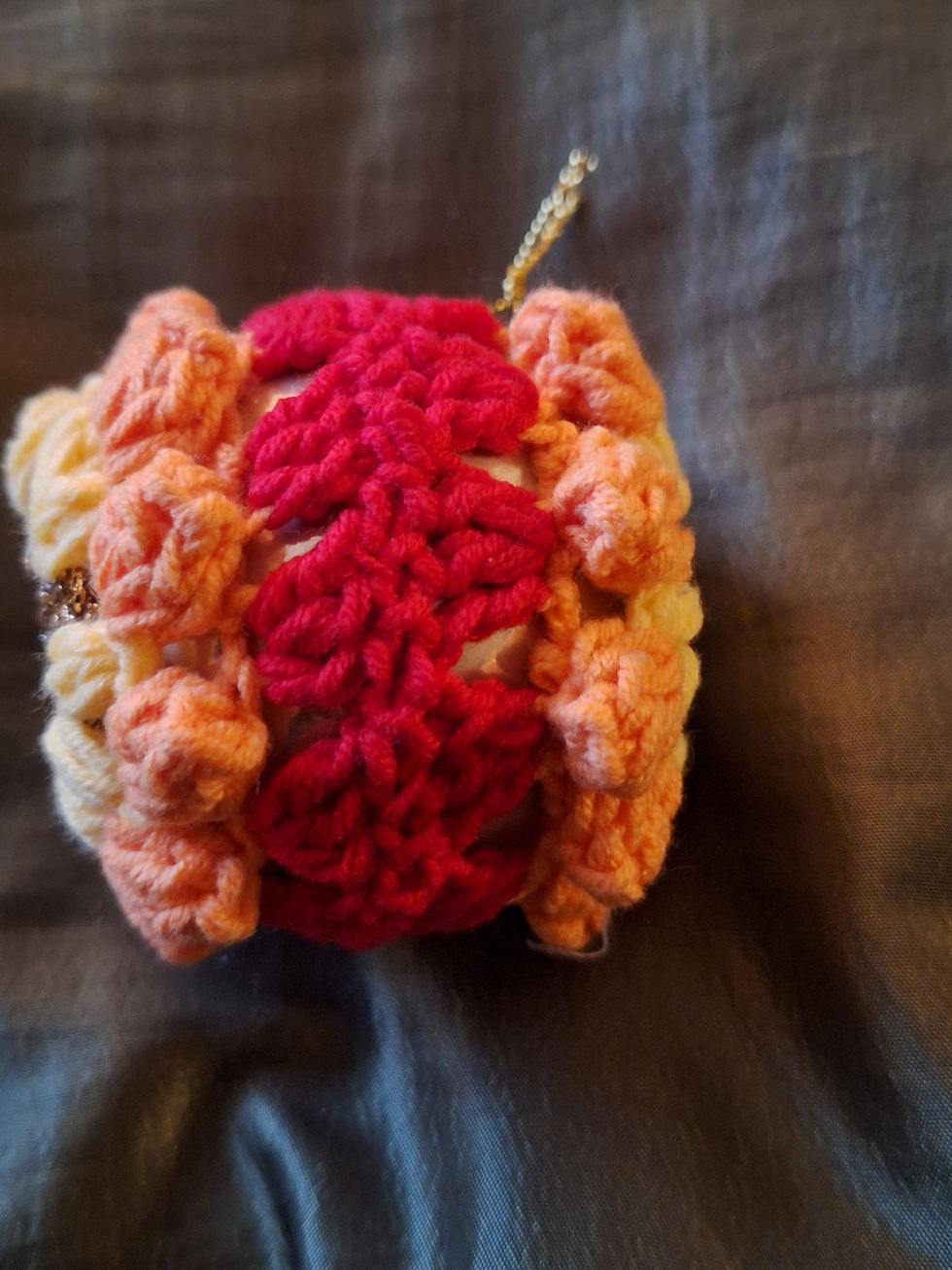 Thumbnail: Handmade crochet round bauble