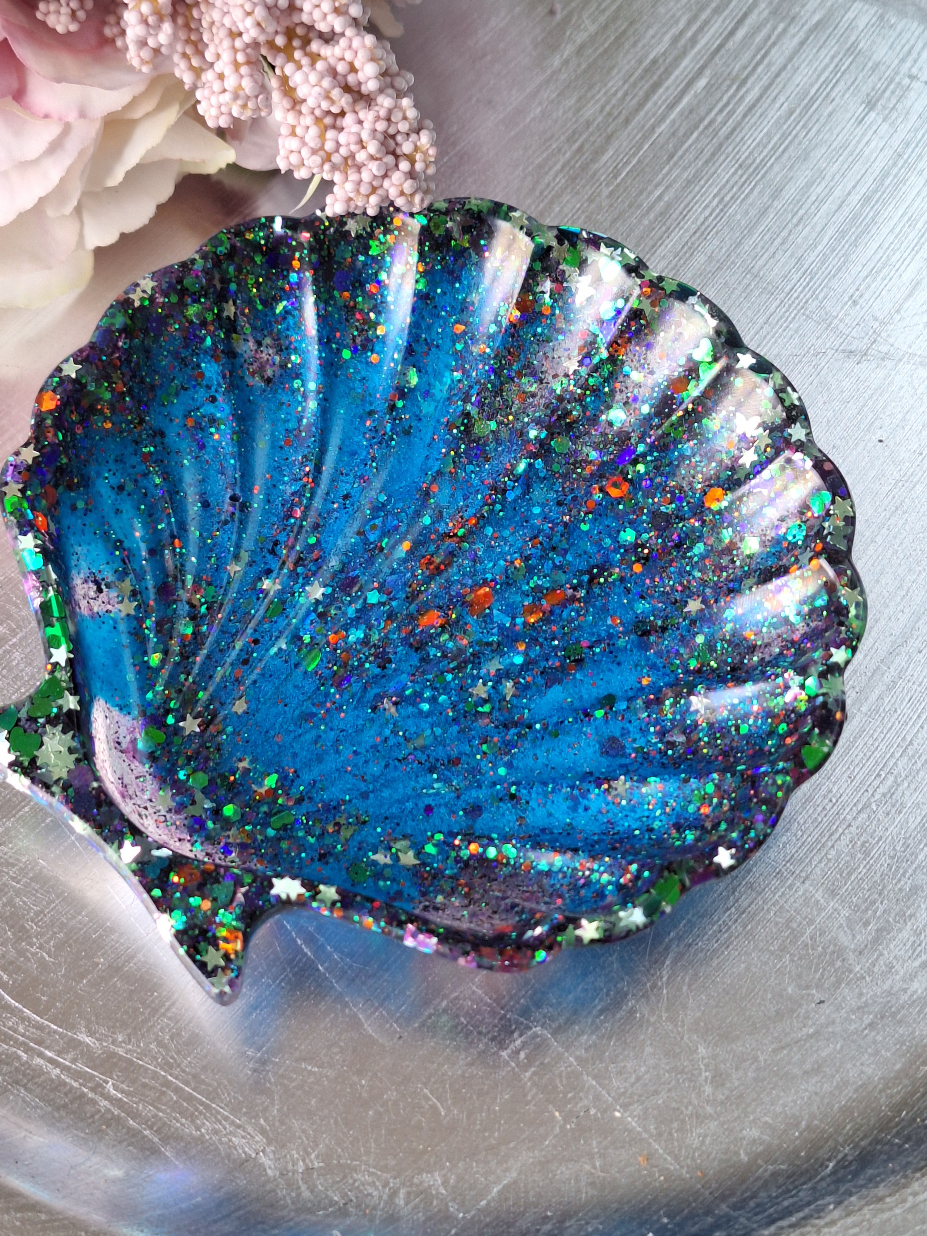 Handmade no waste seashell trinket tray/ soap-dish