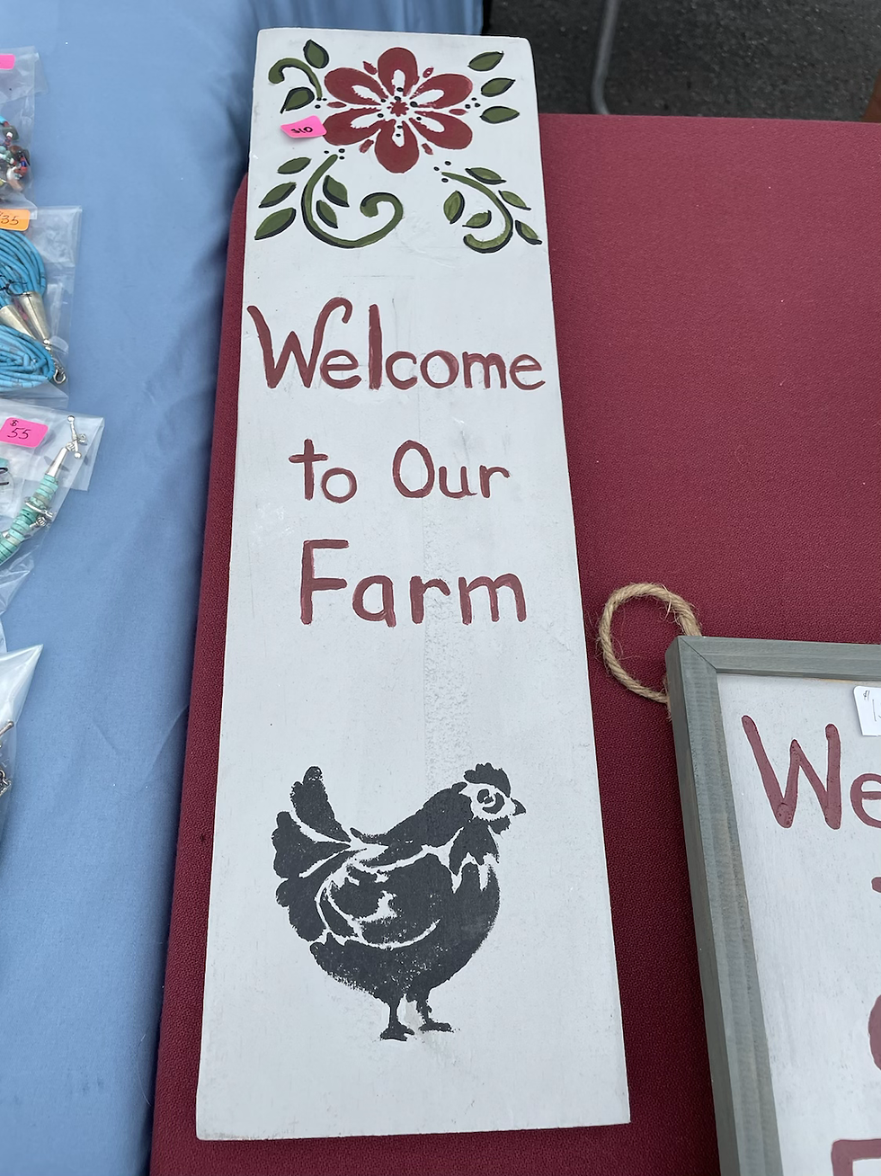Welcome sign 