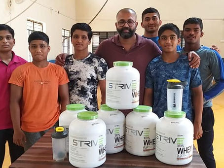 'Nutrition' - check! for the 6 new adopted wrestlers...