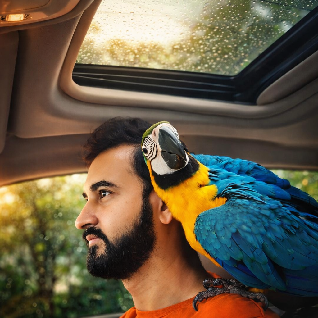 Hand raised Blue and Gold Macaw baby in Hyderabad