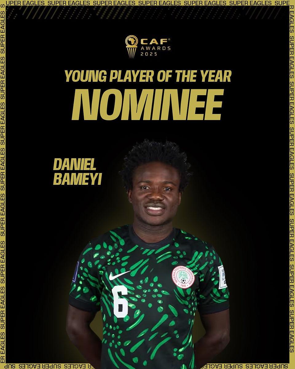 Daniel Bameyi - CAF Awards 2025 - (Nominee)